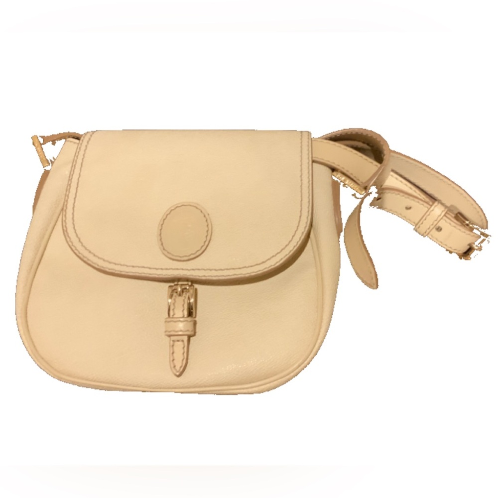 Trussardi cream shoulder bag